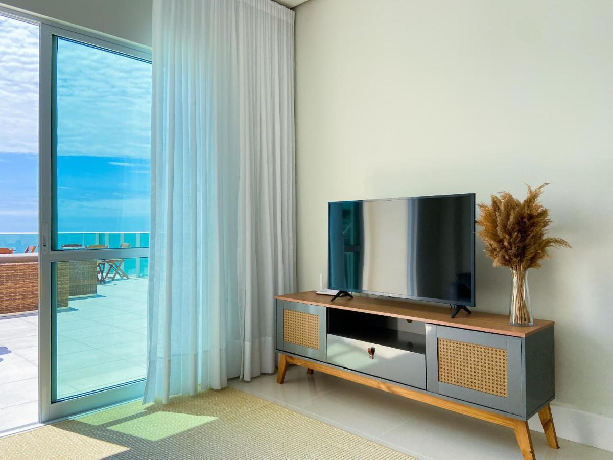 Ferienwohnung Infinito - Cobertura Frente Mar Com Piscina Governador Celso Ramos Exterior foto