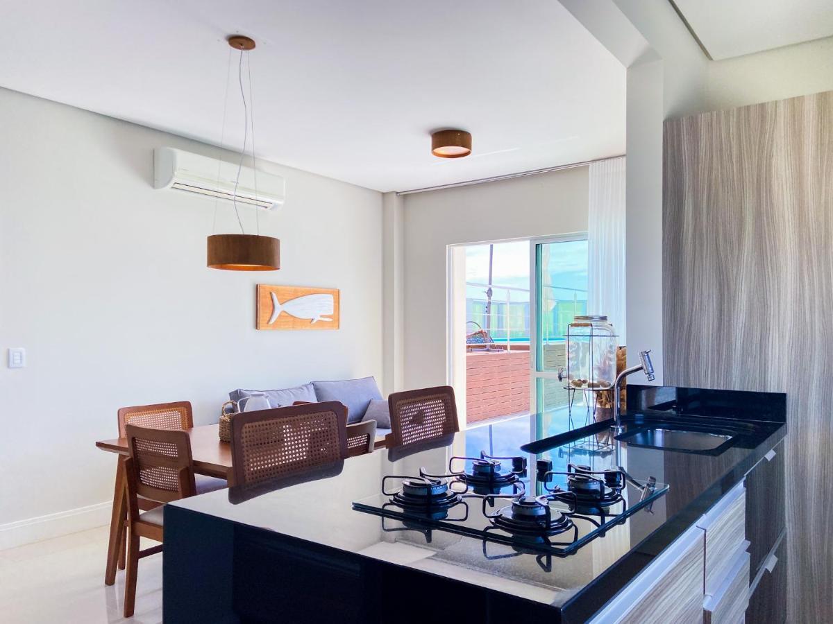 Ferienwohnung Infinito - Cobertura Frente Mar Com Piscina Governador Celso Ramos Exterior foto