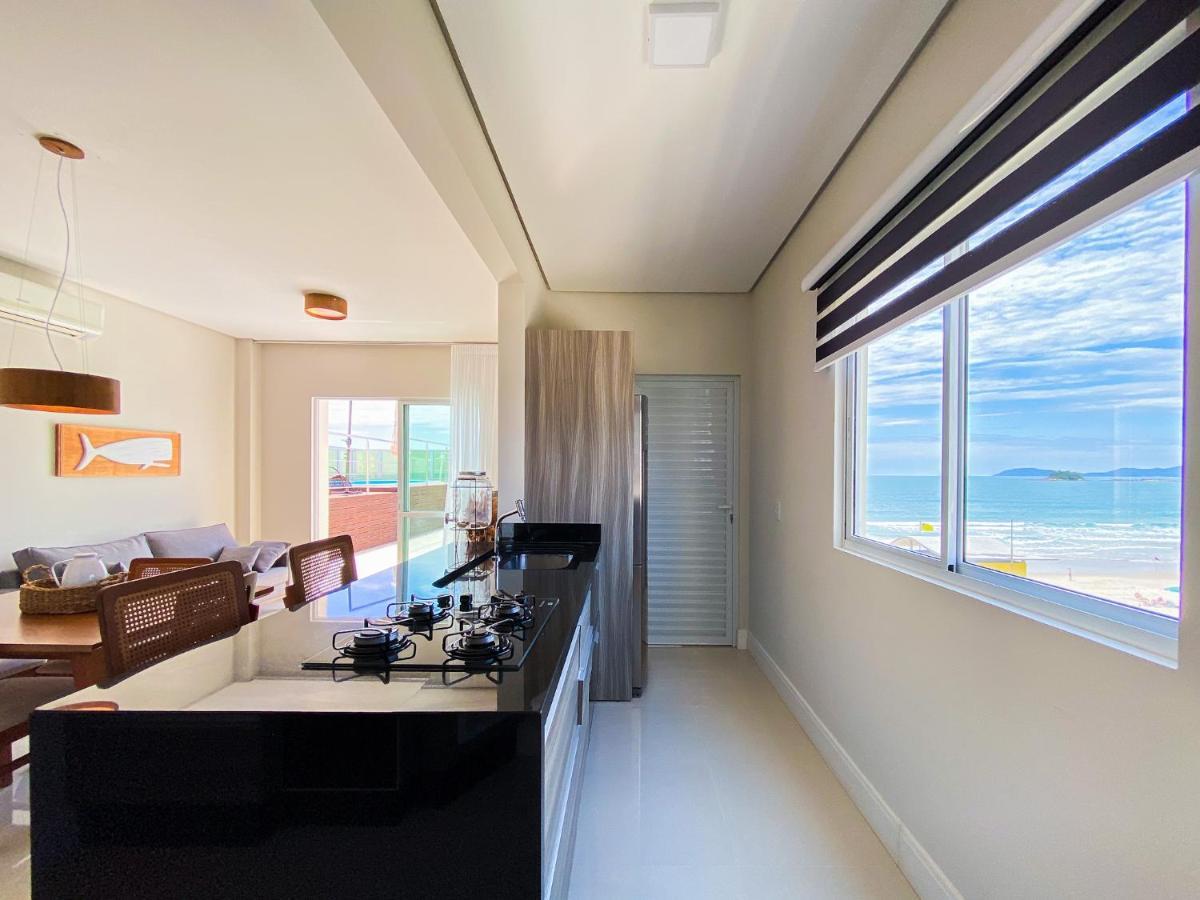 Ferienwohnung Infinito - Cobertura Frente Mar Com Piscina Governador Celso Ramos Exterior foto